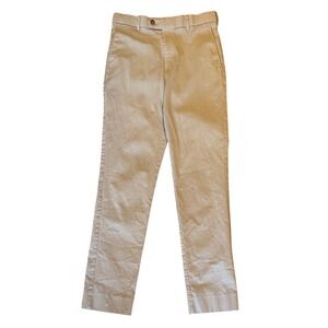Lauren Ralph Lauren Mens Tan Khaki Chino Pants Flat Front Trousers 27x28